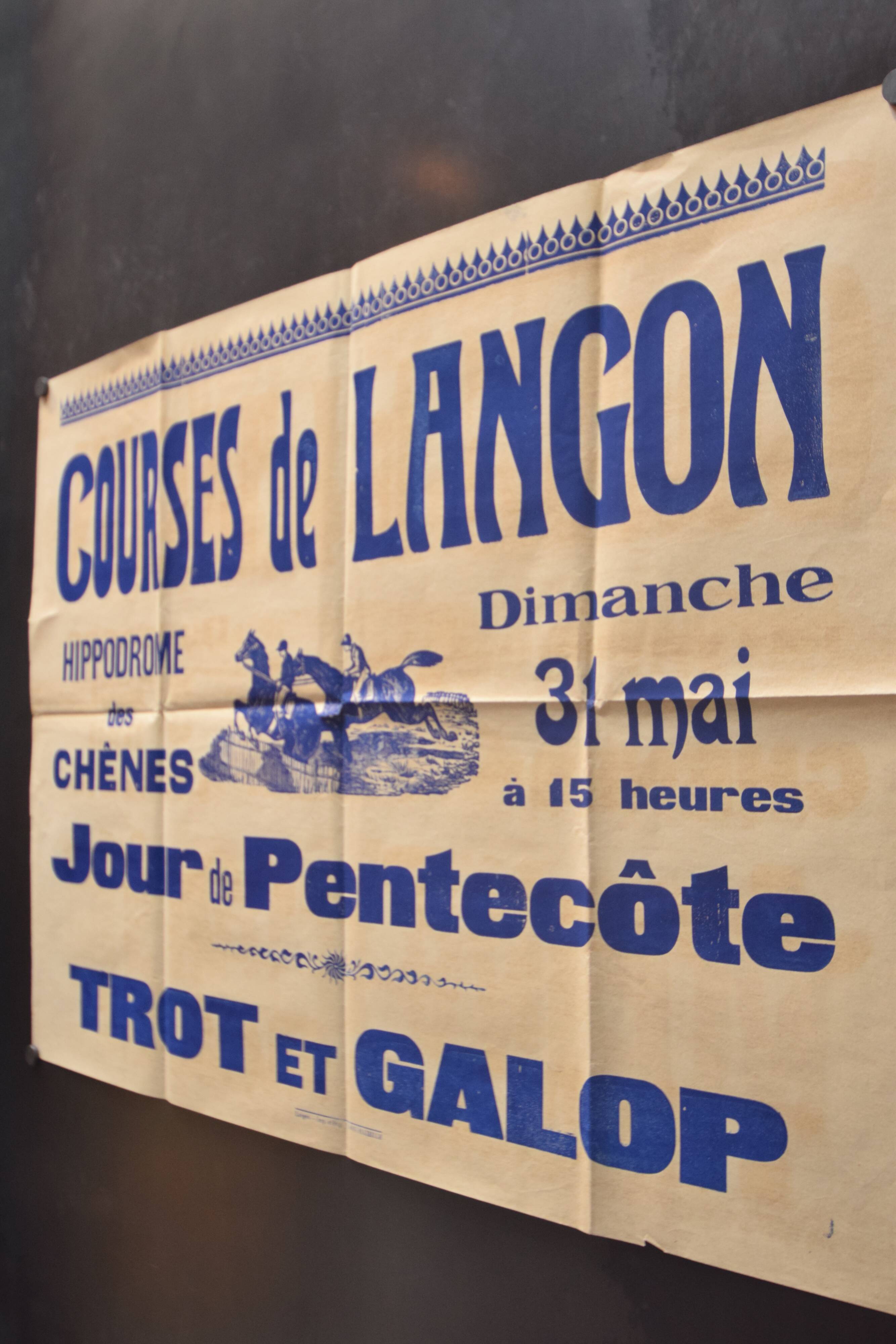 Poster "Langon Races" - 1930s