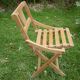 Chaise d'enfant pliante en bois