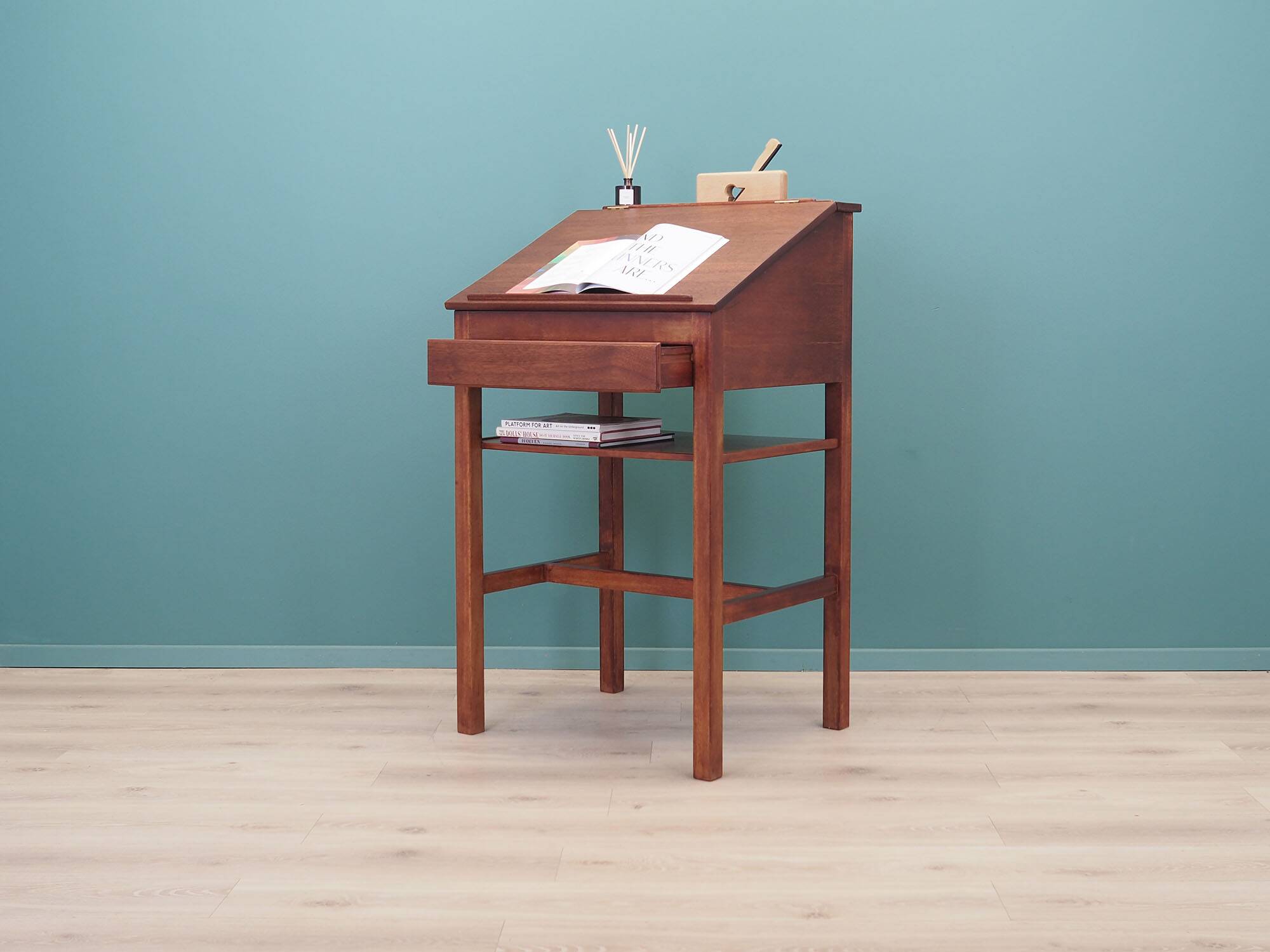 Mahogany secretary, Danish design, 1960s production: Denmark