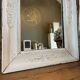 Antique white patinated mirror