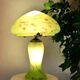 Lampe champignon art déco pâte de verre