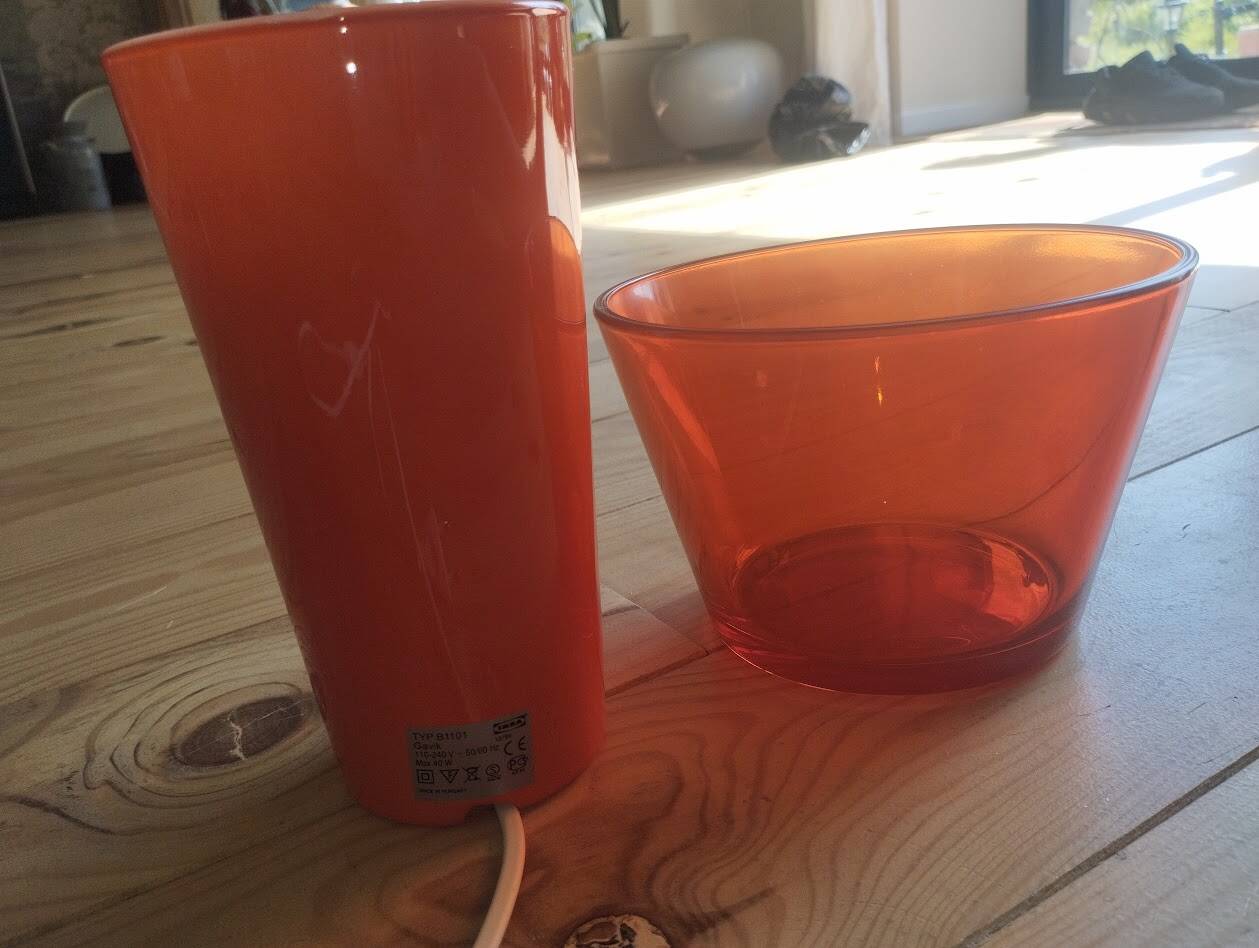 Ikea Gavik orange lamp – vintage design from the 70s/80s.
