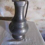 Large pewter pitcher