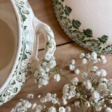 Vintage ironstone tureen and dish - Trèfle de Badonvillier model