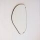 Vintage organic mirror, kidney shaped, Belgium 1950s