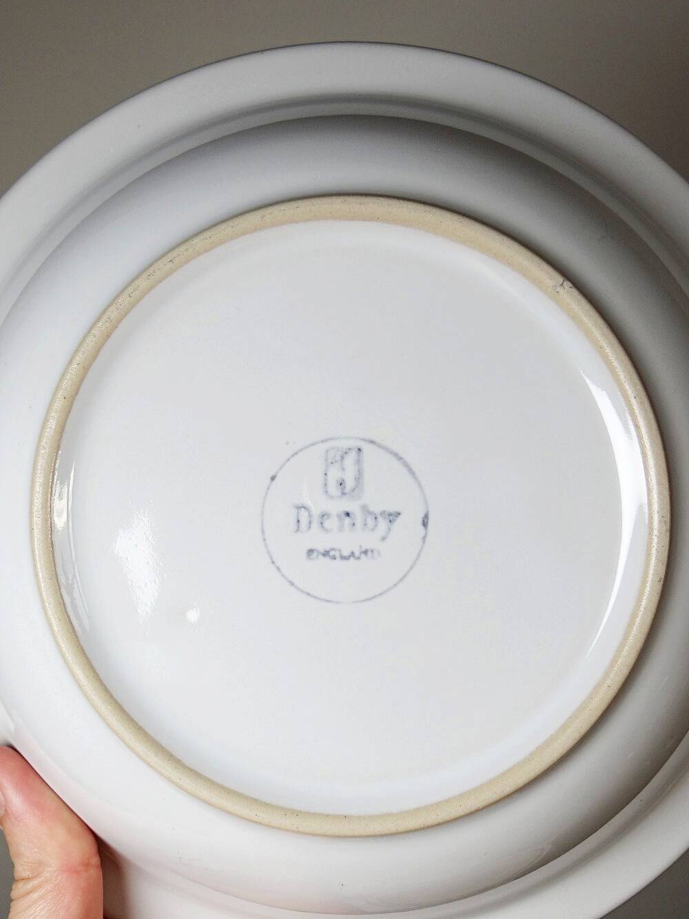 8 bowls/deep plates Denby England in stoneware vintage 80s-90s
