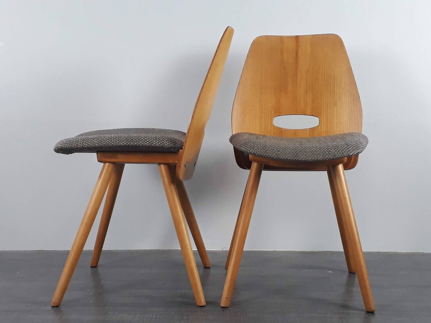 Set of 4 Lollipops chairs, Jiràk design, 1960s