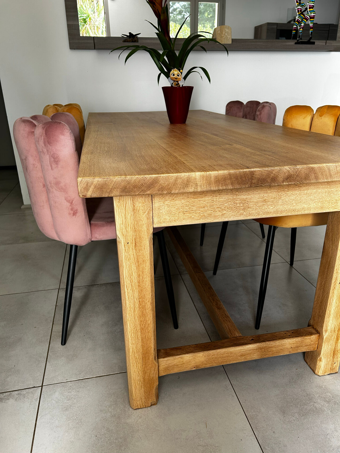 Table de ferme chêne massif