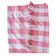 Vintage Haik pink blanket with Moroccan checks - 186 x 252 cm