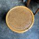 Stool, side table in rattan and caning