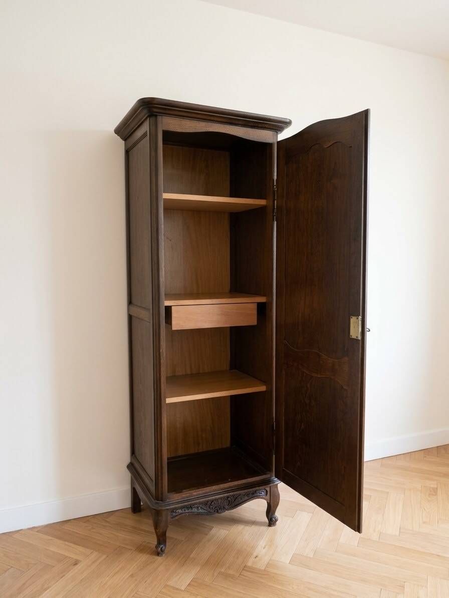 Rustic solid wood standing furniture
