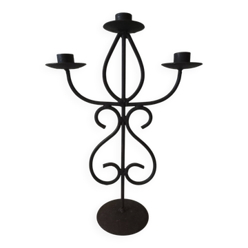 Raw wrought iron chandelier