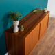 Retro Danish Modern Poul Hundevad (HU) Teak Danish Tambour Door Sideboard