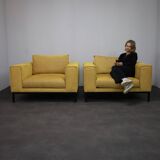 Pair of Custom-Made Love Seats / Oversized Lounge Chairs, 2000s