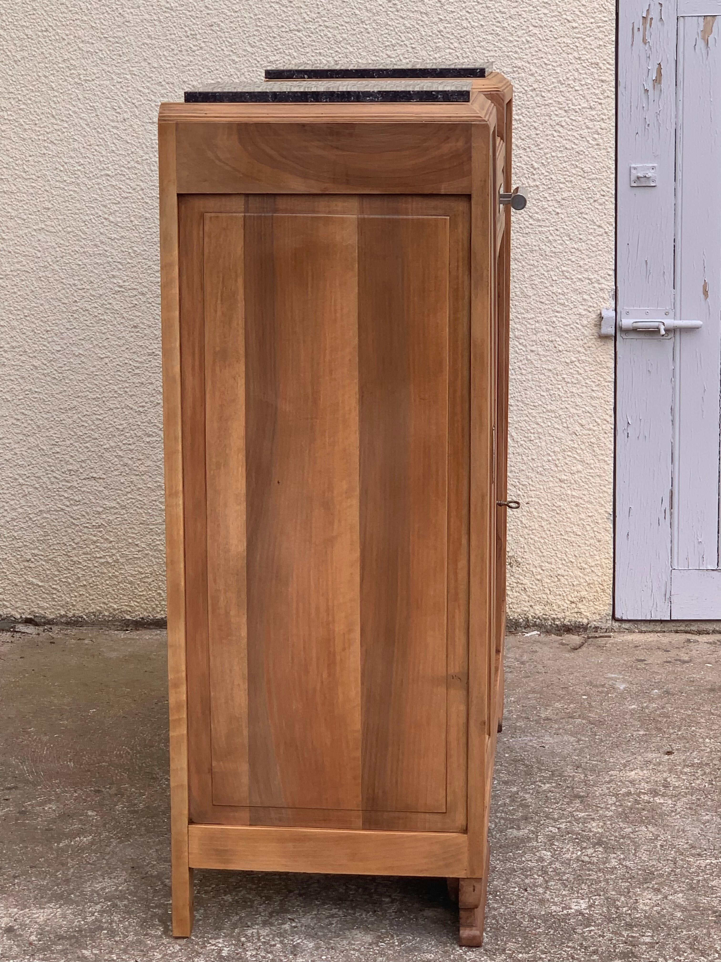 Parisian art deco buffet walnut brut massive 1920