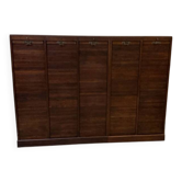Armoire à archives ancienne Art déco à volets roulants