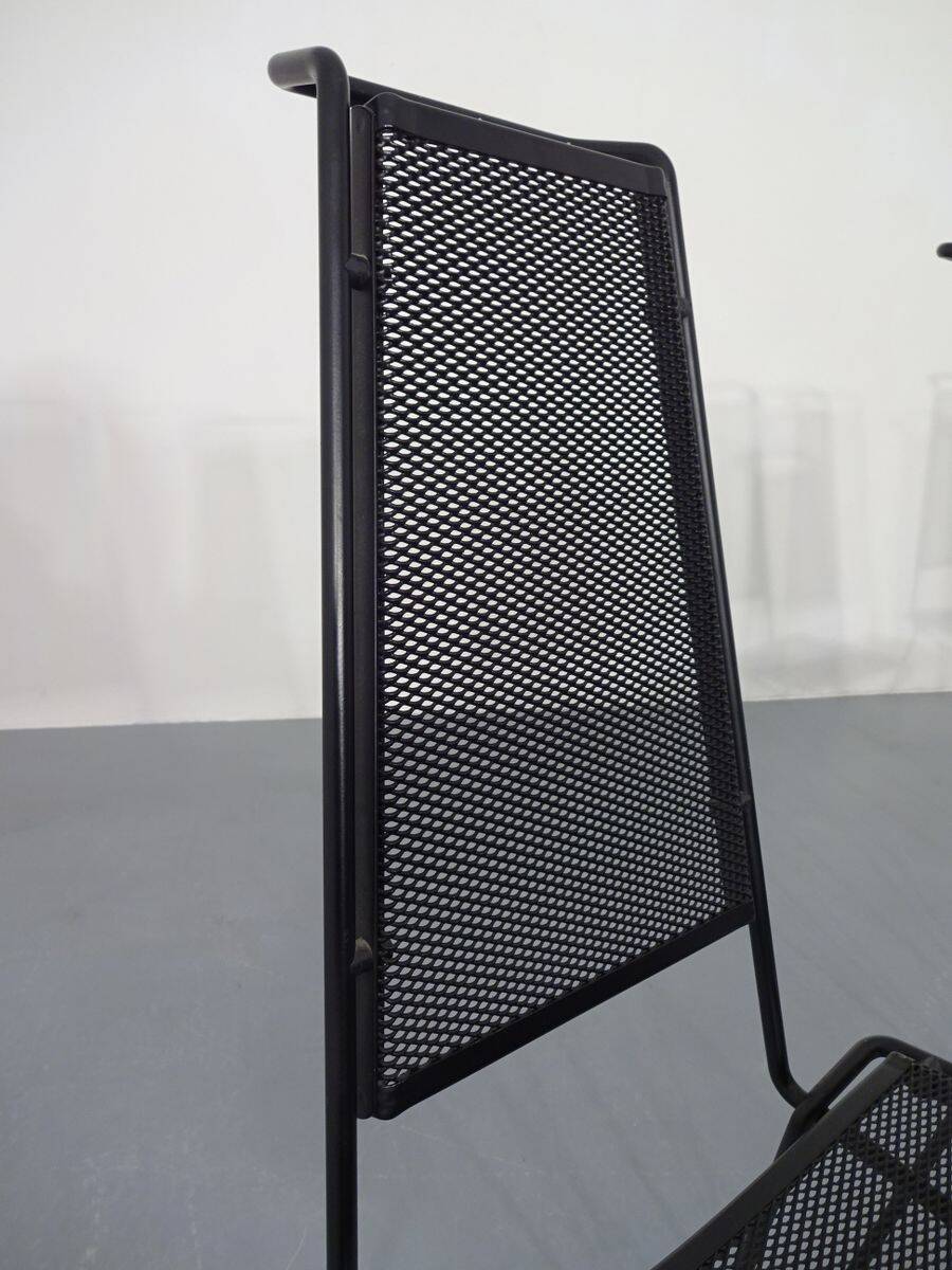 Metal Chairs by Rolf Rahmlow, 1980s, Set of 4