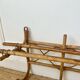Porte manteau mural en rotin des années 60