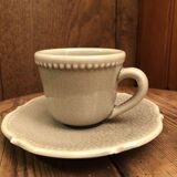 Set of 6 blue and gray Genevieve Lethu Mathilde cups