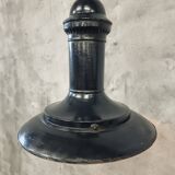 Philips antique black enamel pendant lamp diam 50 cm