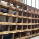 Meuble de métier pin à cases XL 250cm