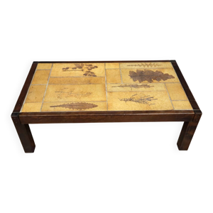 Table basse panneau de - marqueterie