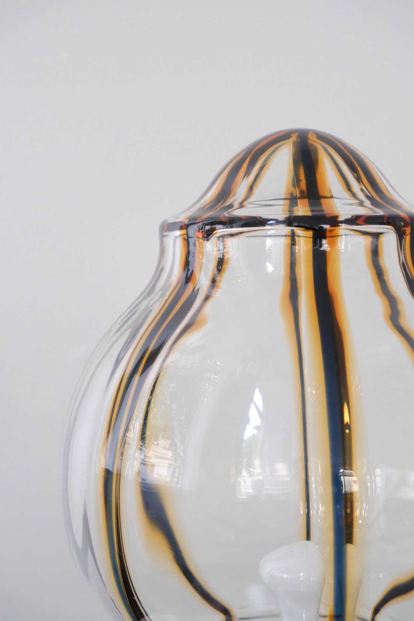 Murano glass lamp, tulip-shaped