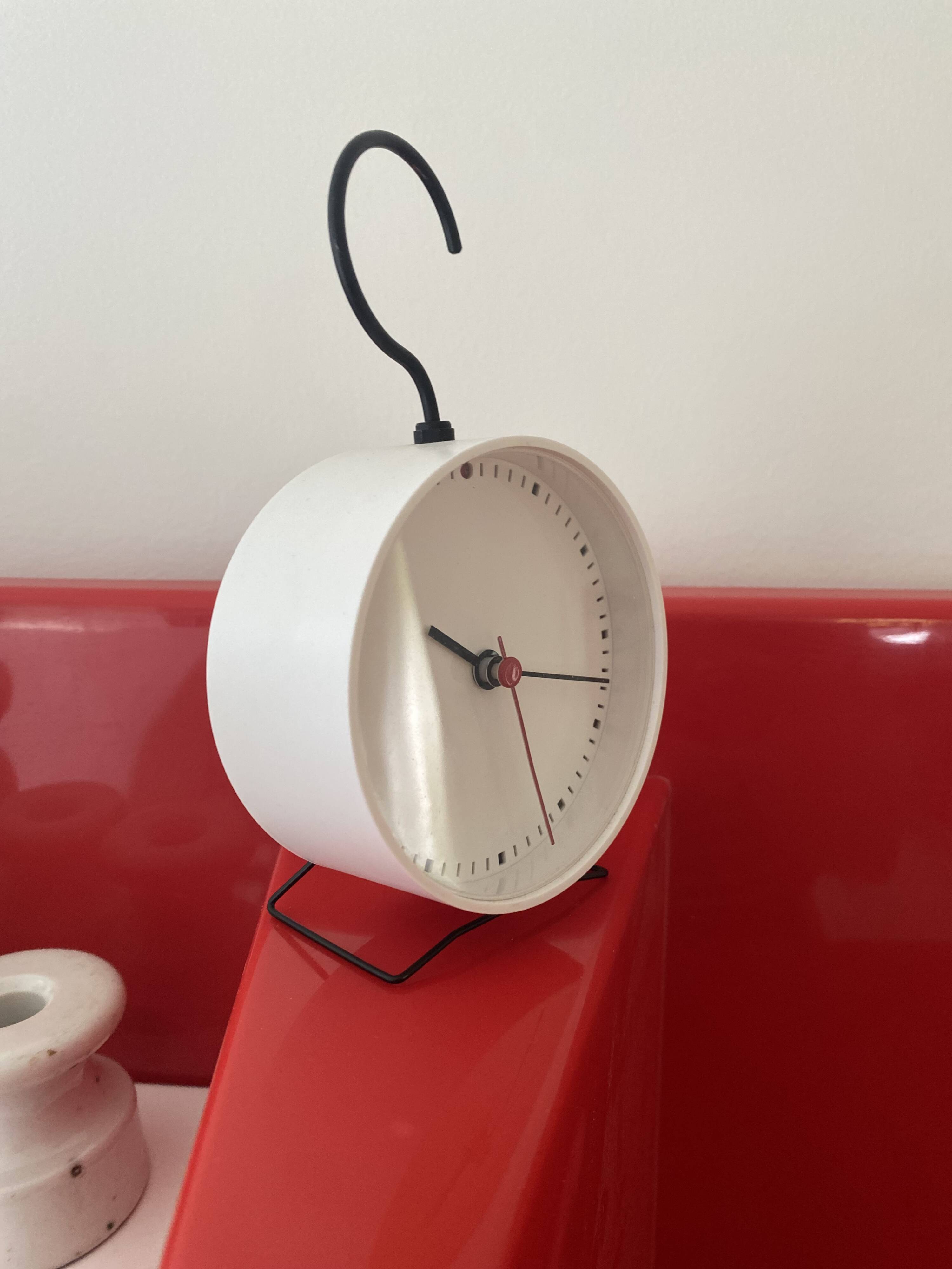 White clock to stand or hang ikea vintage model sniffa