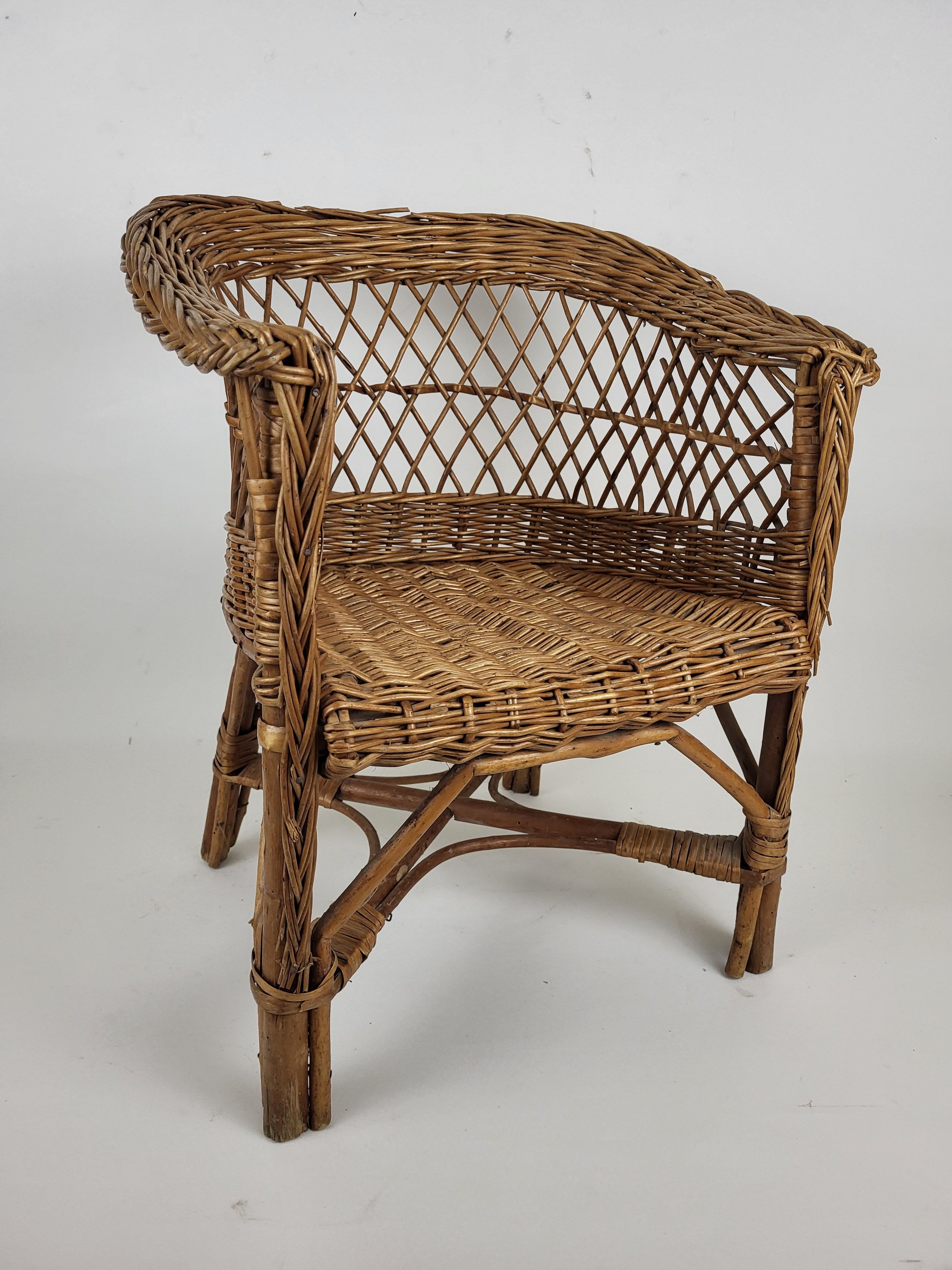 Wicker children's chair