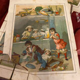 19th century wooden cube set