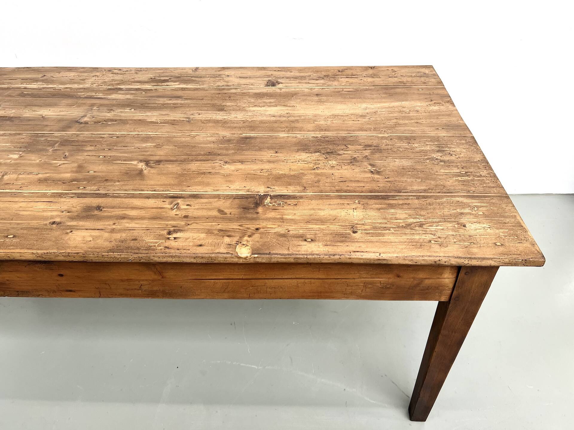 Table de ferme en pin, années 50