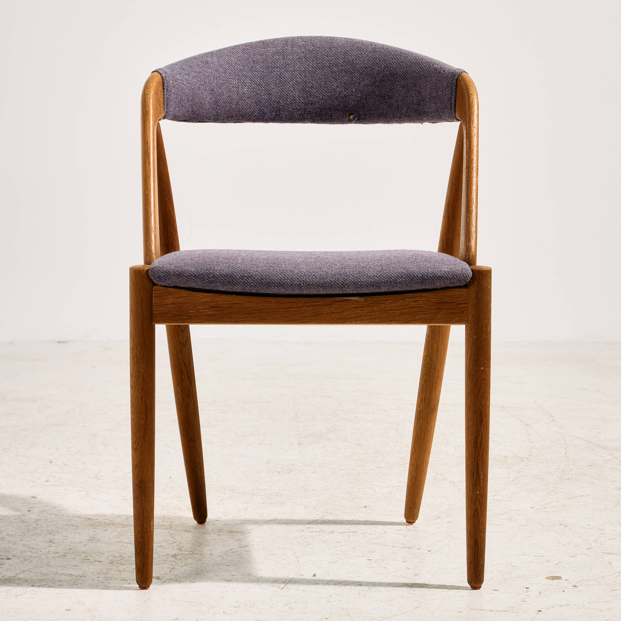 Model 31 oak dining chair by Kai Kristiansen for Schou Andersen, set of 6.