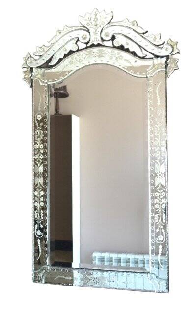 Grand Miroir Vénitien à Fronton, Italie – Début XXe