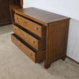 Petite Commode de Propriété en Chêne, époque Empire – Début XIXe