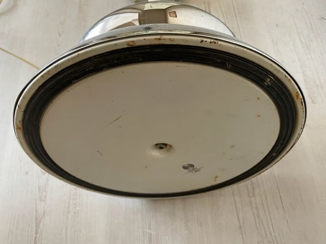 Pied lampe vintage 1970 métal chromé italie