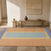 Vintage hand-woven wool kilim / flatweave rug, 1970s–80s