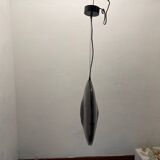 Set of 2 Vintage Mila Schön Murano Glass Pendant Lights, Italy, 1980s