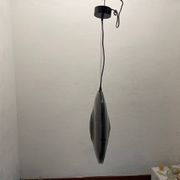 Set of 2 Vintage Mila Schön Murano Glass Pendant Lights, Italy, 1980s