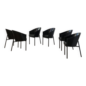 Ensemble 6 chaises ''Costes'' Philippe Starck pour Aleph.