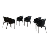 Ensemble de 6 chaises "Costes" de Philippe Starck pour Aleph.