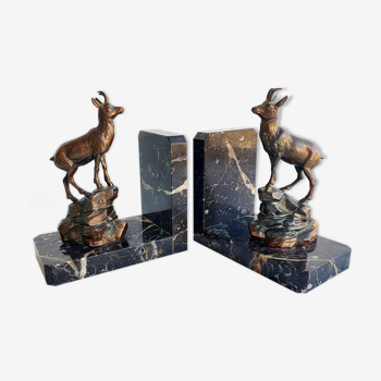 Marble book ends