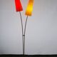 Vintage Stehlampe Cosack en fibre de verre Messing
