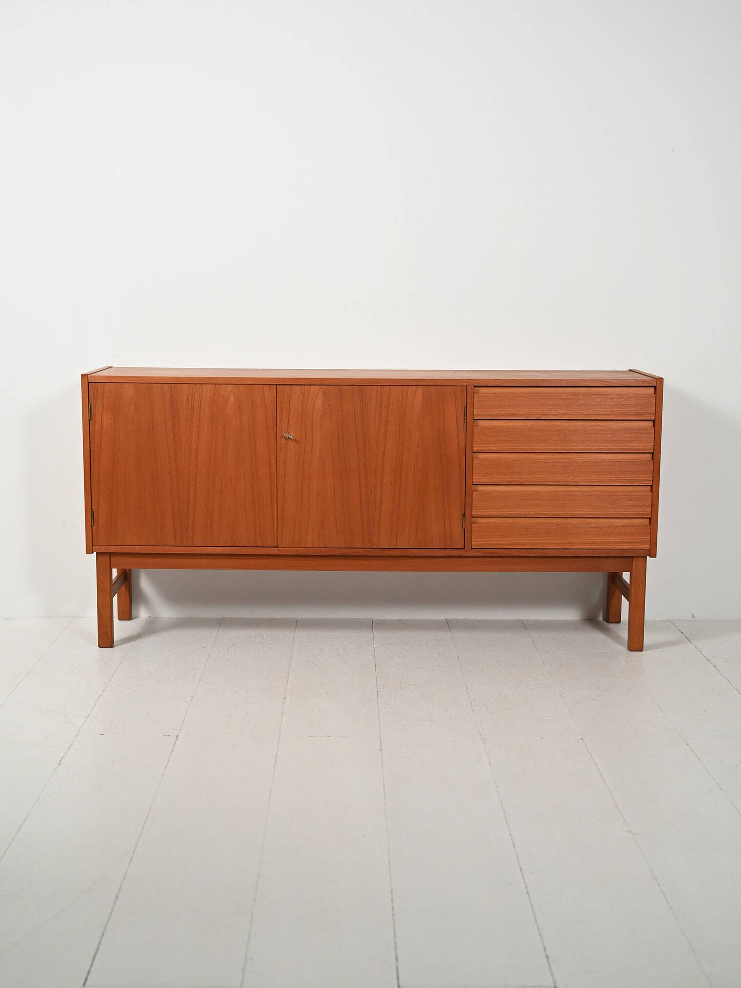 Scandinavian geometric sideboard from the 1960s