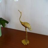Vintage brass heron