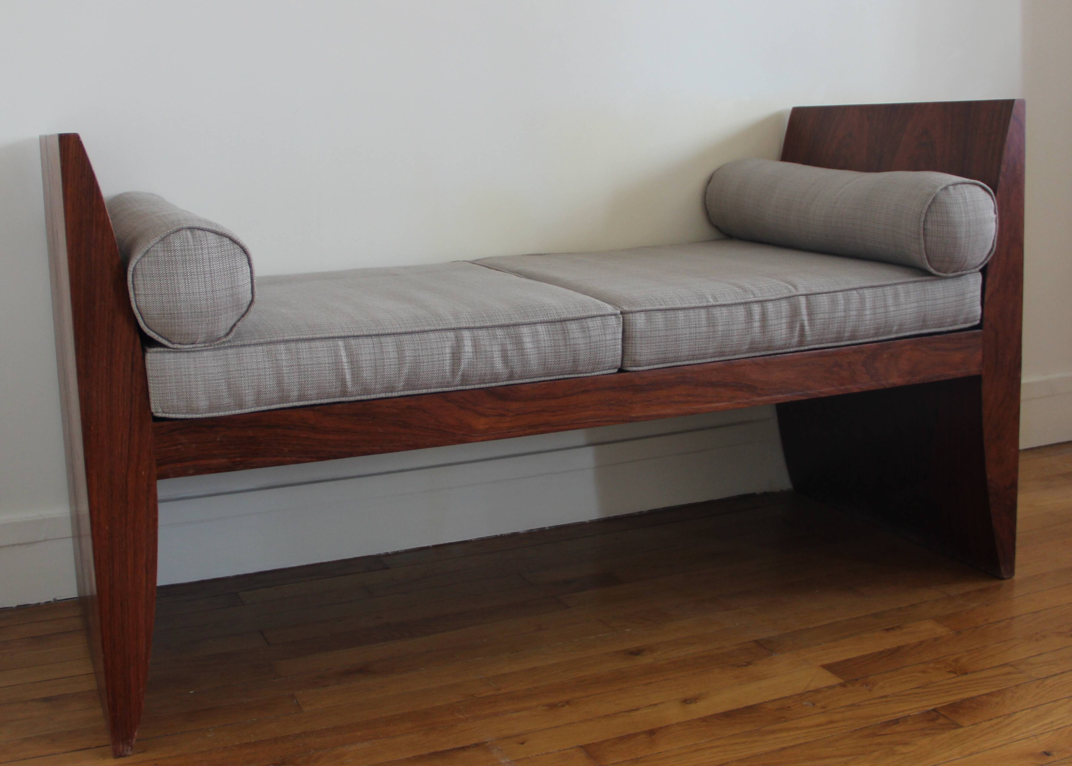 Contemporary wenge daybed made to measure