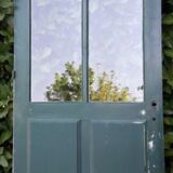 Porte 80x213cm palière vitrée en chêne ancienne