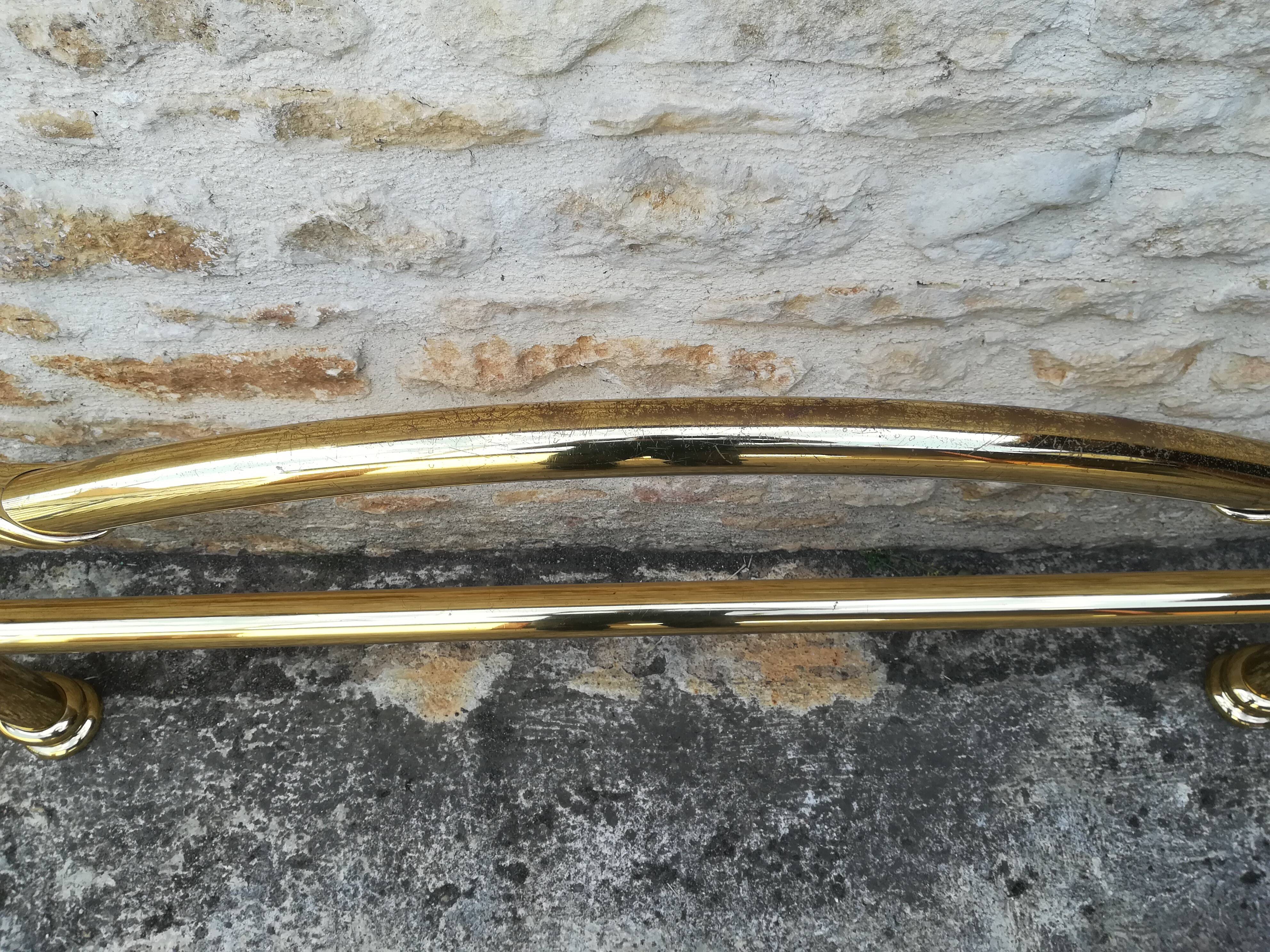 brass bed