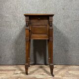 Empire / consulate walnut bedside table circa 1850