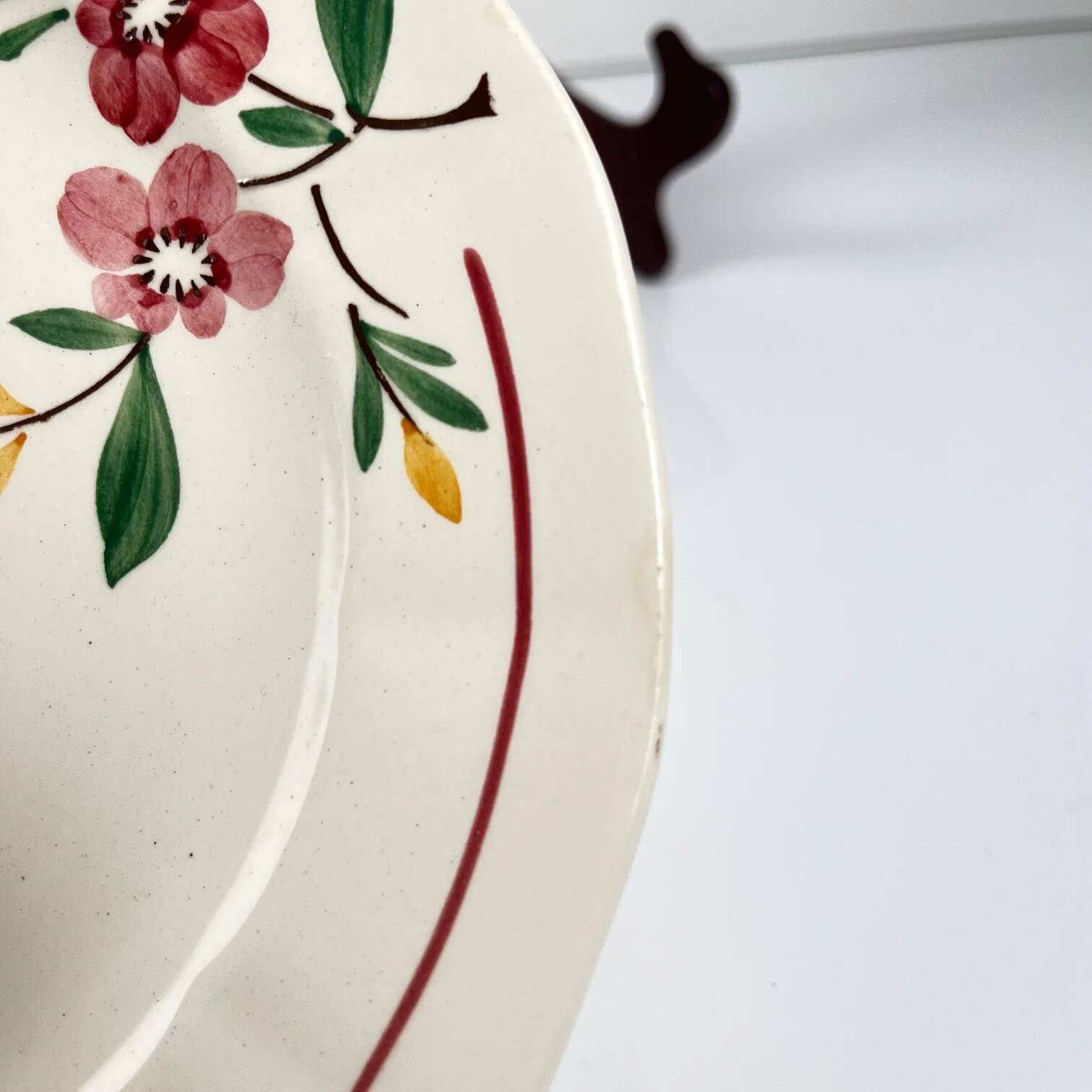 6 dessert plates Sarreguemines "Bitche", late 19th - early 20th century