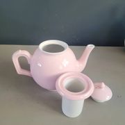 Antique pink porcelain teapot with filter - 1.5L - Ref 886